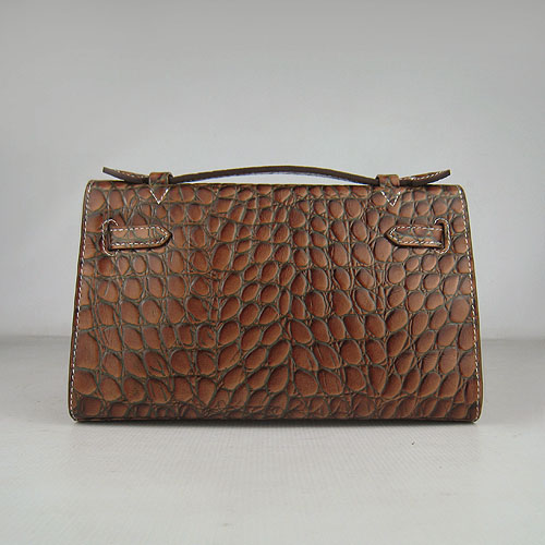 AAA Hermes Kelly 22 CM France Python Leather Handbag Light Coffee H008 On Sale - Click Image to Close